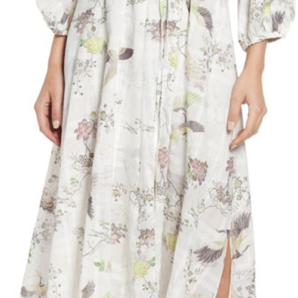🕊️ALL SAINTS🕊️ US 6 Floral White Dress - Picture 9 of 11